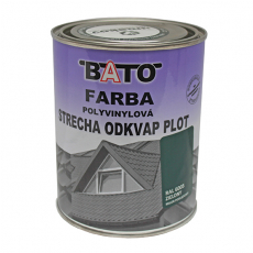 Barva polyvinylová, zelená RAL6005 satin 1kg=0,8kg