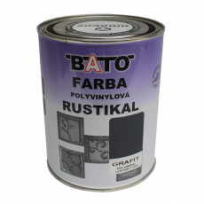 Barva polyvinylová, grafit RUSTICAL 1,0kg (0,8L)