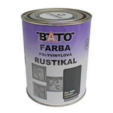 Barva polyvinylová, černá RUSTICAL 1,0kg (0,8L)