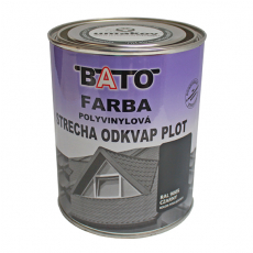 Barva polyvinylová, černá RAL9005 satin 1kg (0,8L)