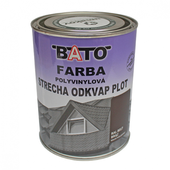 Barva polyvinylová, hnědá RAL8017 satin 1kg (0,8L)