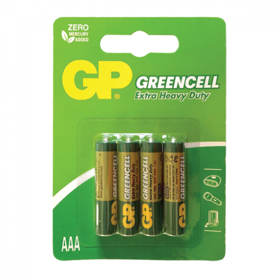 Baterie AAA GP GREENCELL 1,5V 24G R03