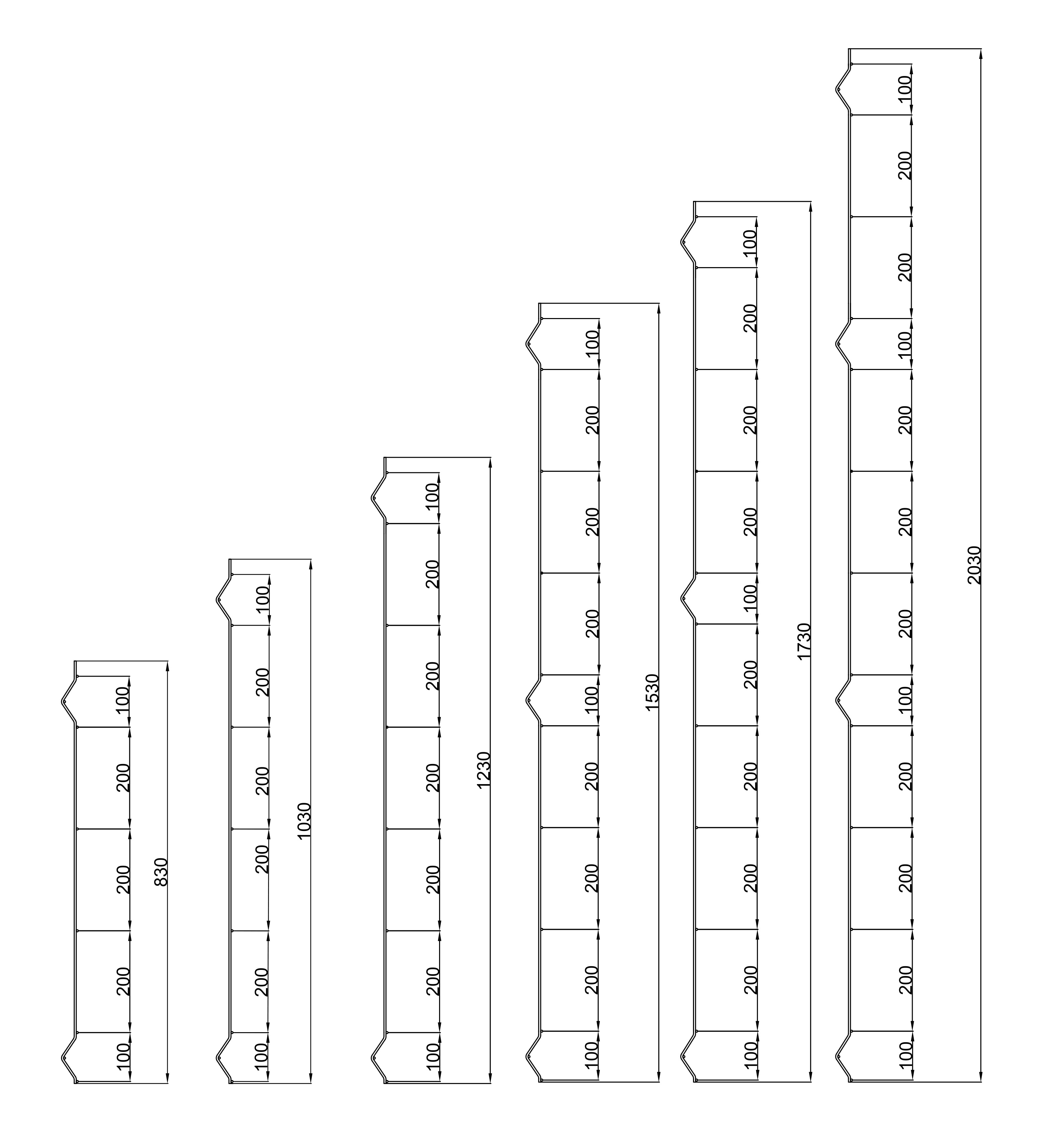 Svařované plotové panely - počet ohybů